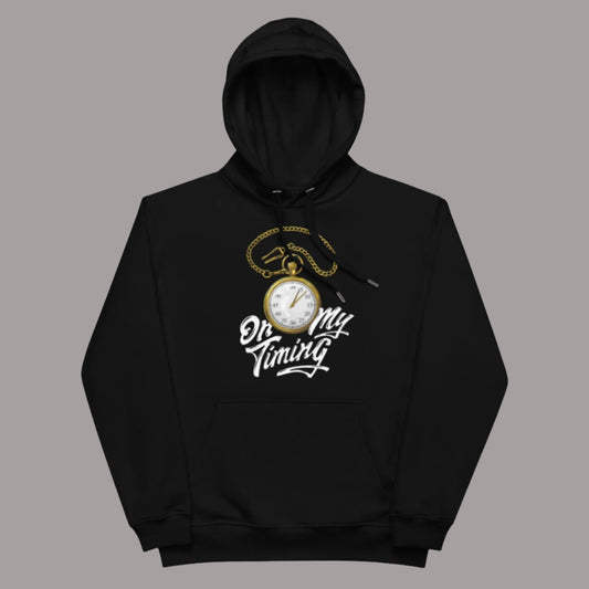 Black On My Timing Stylish Hoodie