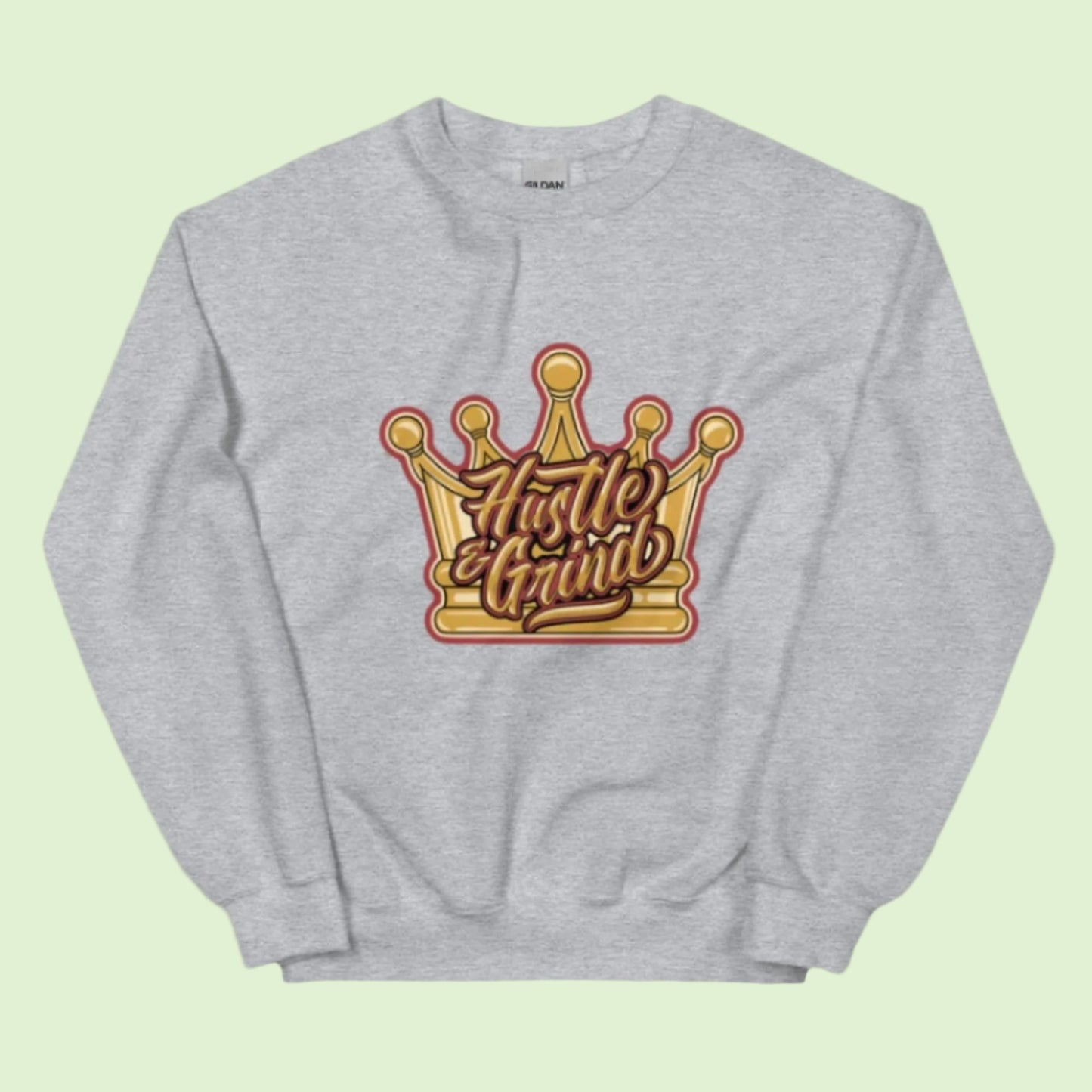 Light Grey Hustle & Grind Signature Logo Sweatshirt