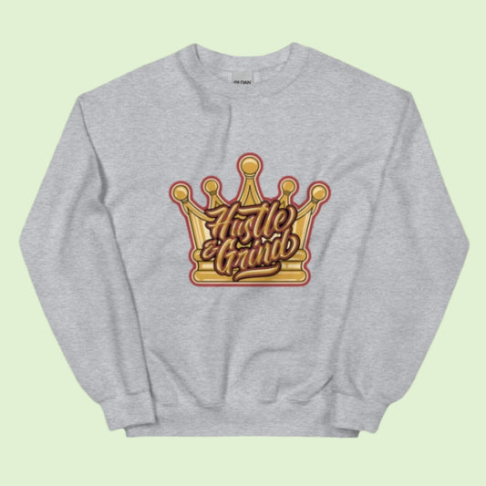 Light Grey Hustle & Grind Signature Logo Sweatshirt