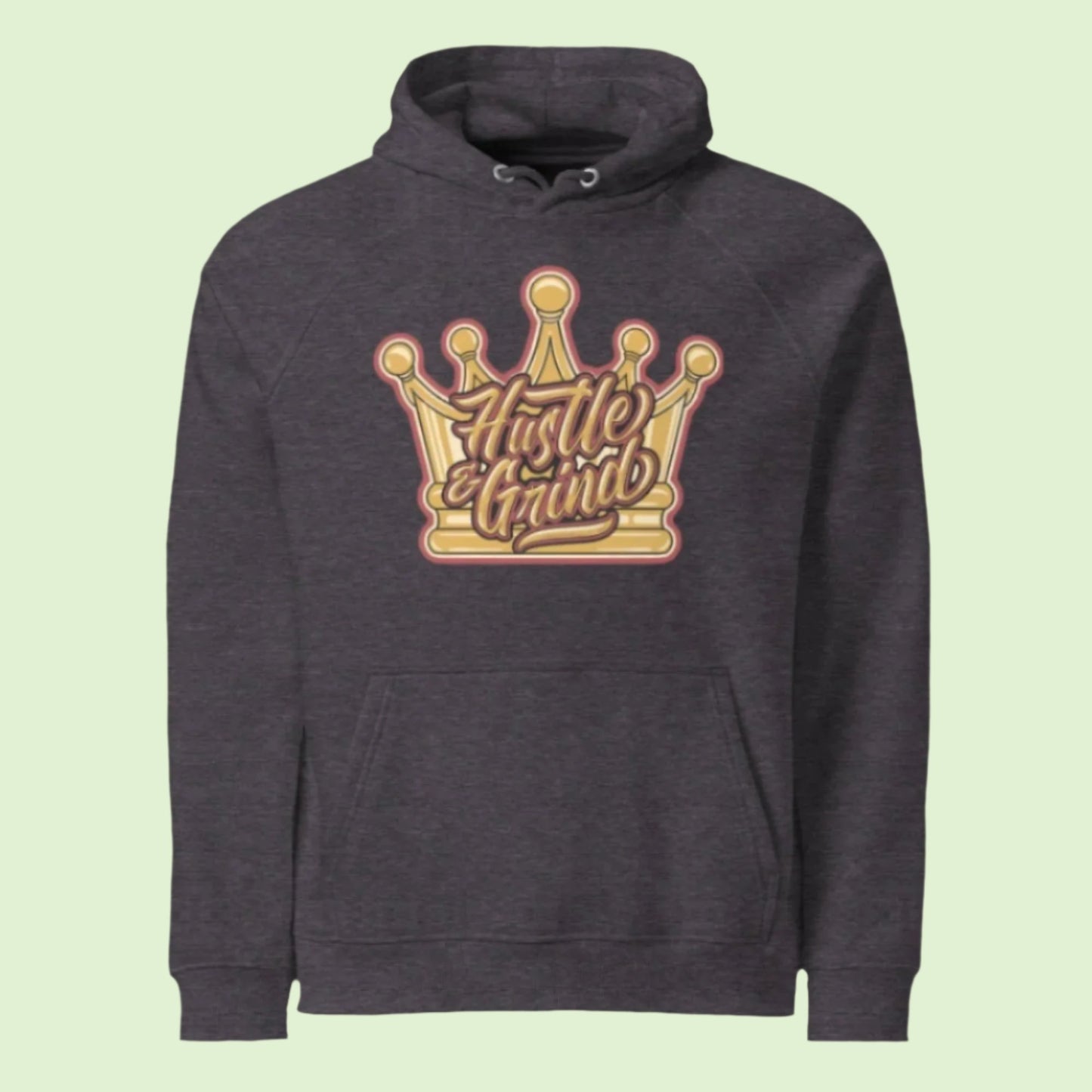 Charcoal Hustle & Grind Signature Logo Hoodie