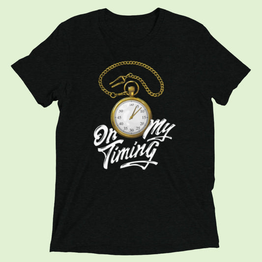 Black On My Timing Stylish T-shirt